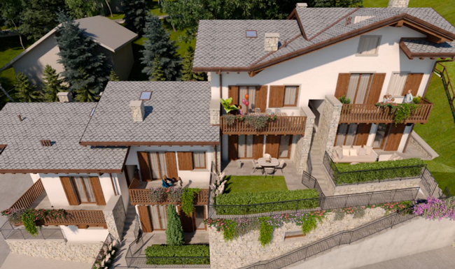 Render di una Residenza nelle Cime di Gromo